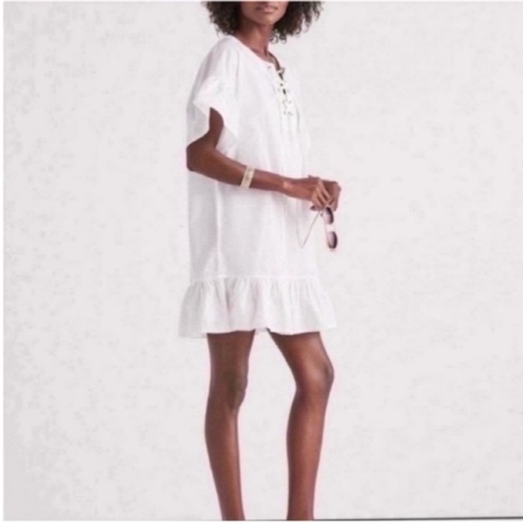 Lucky Brand Dresses & Skirts - Lucky Brand White Tiered Resort Mini Dress
